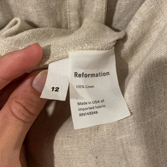 SOLD Reformation Torta Linen Jumpsuit - Picture 7 of 7